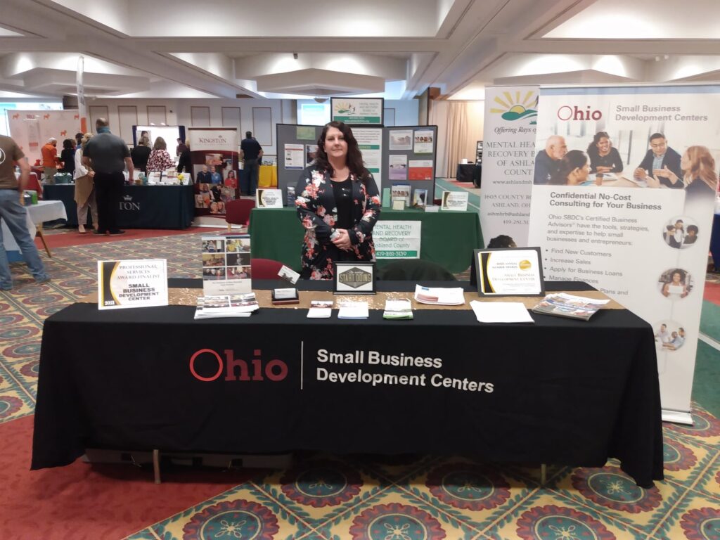 The SBDC booth at the Ashland Business Expo